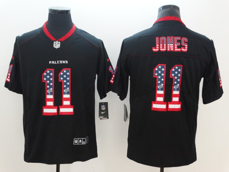 Men's Atlanta Falcons #11 Julio Jones Black Jersey